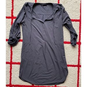 Prana Natassa Travel Long Sleeve Tunic - Slate Blue Grey SzM